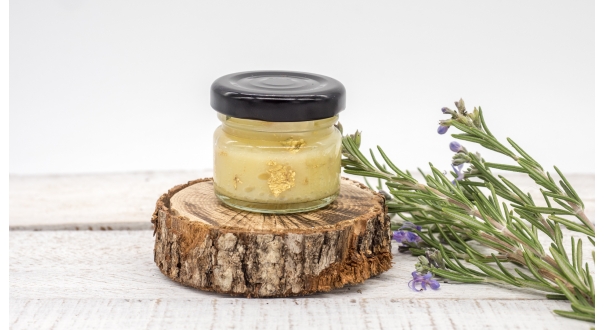 ΚΟΙΝΟΠΡΑΞΙΑ ΜΕΛΙΣΣΟΚΟΜΩΝ ΠΥΛΗΣ βασιλικός πολτός με φύλλα χρυσού30g